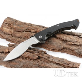 Cold Steel 5CR15MOV big dogleg half serrated folding knife UD405443